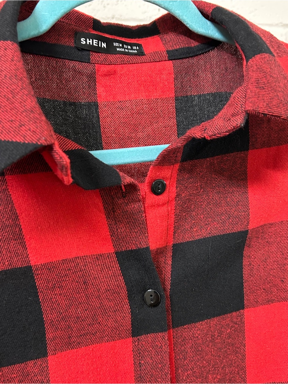 Womens Buffalo Plaid Button-Down Sleep Shirt Long Sleeve Soft Flannel Medium - Picture 2 of 5